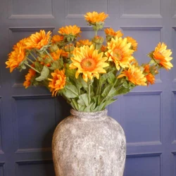 Artificial Sunflowers Spray (2+1) 65cm - S001