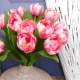 Artificial Bicolour Tulips Bundle Pink 40cm - T028 Q3