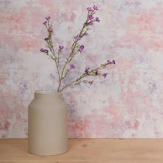 Artificial Wax Flowers Purple 67cm - W063 S2