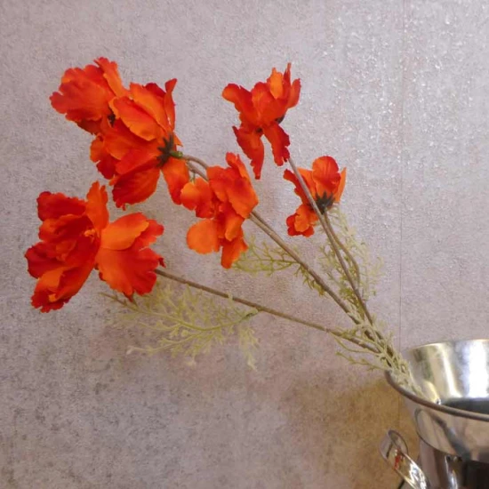 Artificial Wild Flowers Orange 61cm - W030 BX4