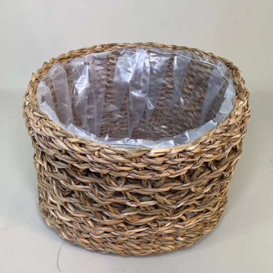 Round Seagrass Basket Natural 27cm - BKT029