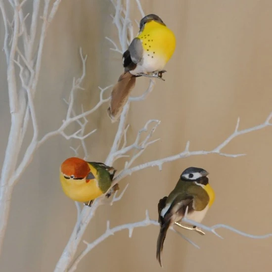 9cm Clip on Garden Birds Pack of 3 - BIR025