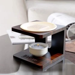 Bamboo Dark Wood Wax Melt Warmer - HH137