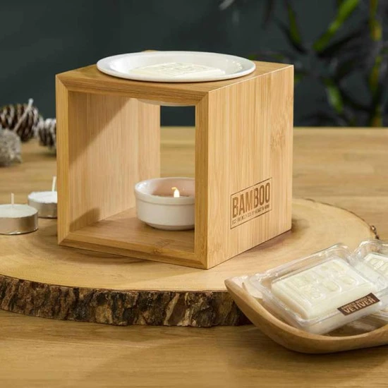 Bamboo Light Wood Wax Melt Warmer - HH138
