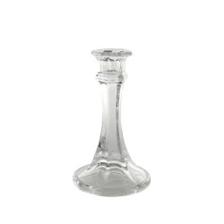 Genevieve Clear Glass Candlestick 15cm - GL080 6A