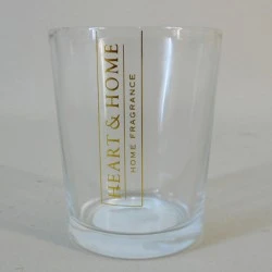Heart and Home Clear Glass Tealight Votive Candle Holder - HH082