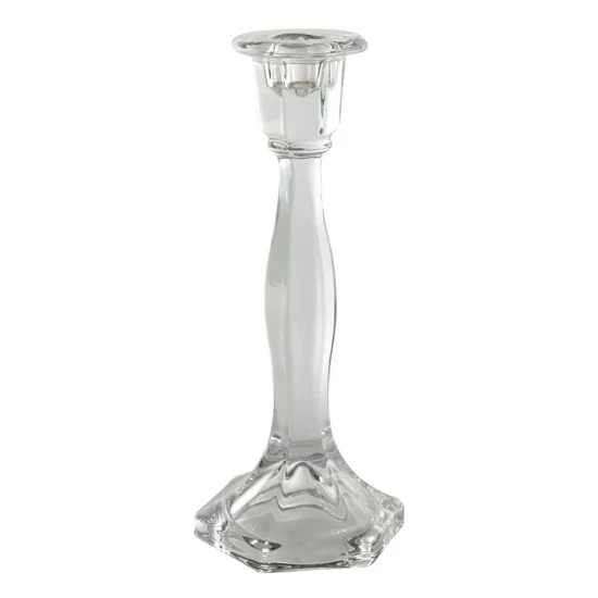Valencia Clear Glass Candlestick 23cm - GL079
