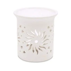 Heart and Home Wax Melt Burner Matt Cream - HH060