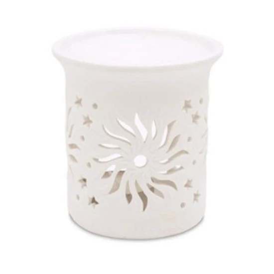 Heart and Home Wax Melt Burner Matt Cream - HH060