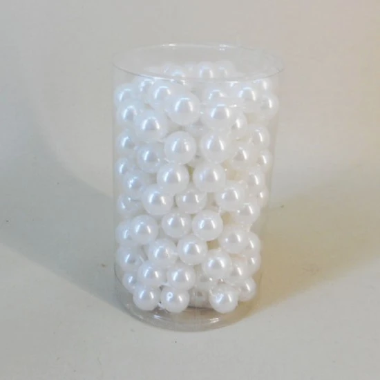 14mm White Pearls on 3m Roll - PEA110