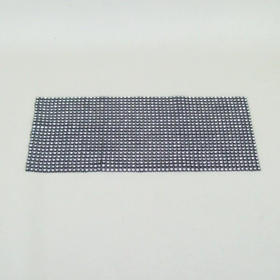 24 Row Diamond Web Glitter Sheets Black and Silver - CRY034