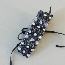 Beatice Wrist Corsage Bracelet Black - WCOR133