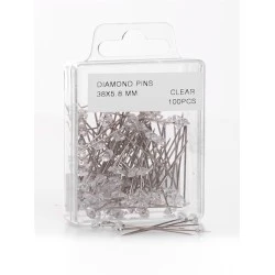 Crystal Boutonniere Corsage Pins 100 Pack - CRY020a 2C