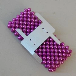 Classic Purple Wrist Corsage Bracelet with Metal Clip - WCOR136