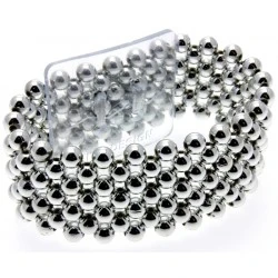 Narrow Classic Silver Wrist Corsage Bracelet - WCOR104