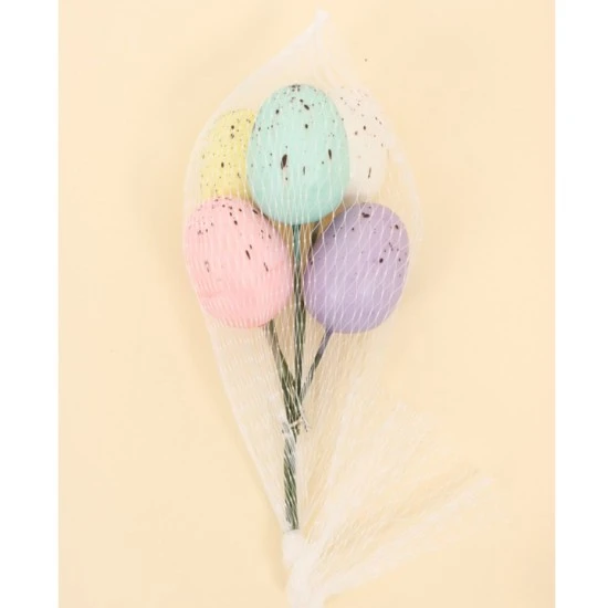 Easter Eggs on Wire Stem 5 Pack - EAS015 JJ1