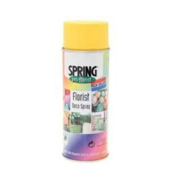 Euro Aerosols Floristry Spray Paint 400ml Chrome Yellow - PAI008
