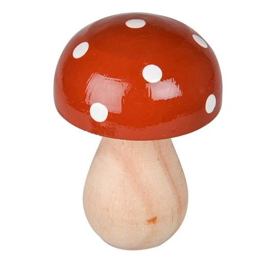 Wooden Mushroom or Toadstool 15.5cm - MUS003 2A