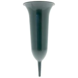 Large Green Plastic Grave Vase - FS011