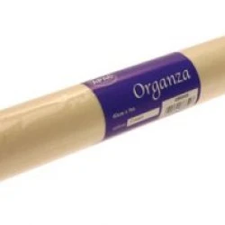 Cream Organza Roll 9m x 40cm - ORG002