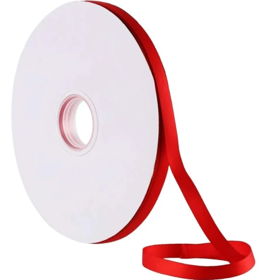 10mm Double Sided Satin Ribbon Red - DSR022