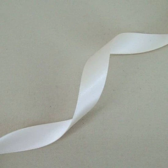 15mm Double Sided Satin Ribbon Cream - DSR001