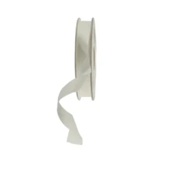 15mm Double Sided Satin Ribbon Ivory - DSR023