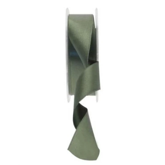 25mm Double Sided Satin Ribbon Dark Green - DSR014