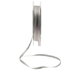 3mm Double Sided Satin Ribbon Silver - DSR025