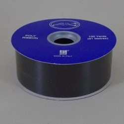 Florist Supplies Poly Ribbon Black - BR030BK
