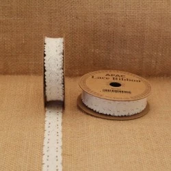 Lace Ribbon Cream 18mm x 3yds - LAC002