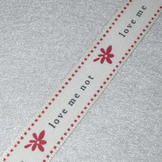 Rustic Ribbon Loves Me Loves Me Not 15mm x 4m - RIB017