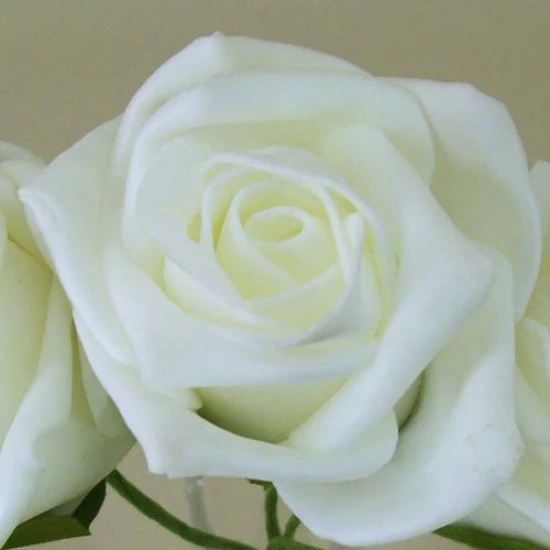 Colourfast Cottage Foam Roses Bundle Ivory 6 Pack 24cm - R295 T4