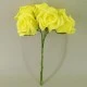 Colourfast Cottage Foam Roses Bundle Yellow 6 Pack 24cm - R298 BX5