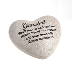 Grandad Heart Memorial Stone -  HEA007
