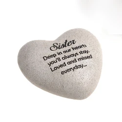 Sister Heart Memorial Stone -  HEA005
