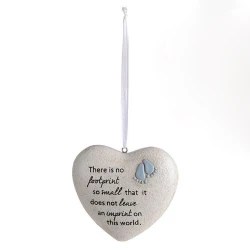Small Footprint Hanging Heart Blue - HEA002