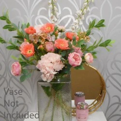 Bella Faux Garden Flowers Bouquet - ABV058 : Designed by Helen