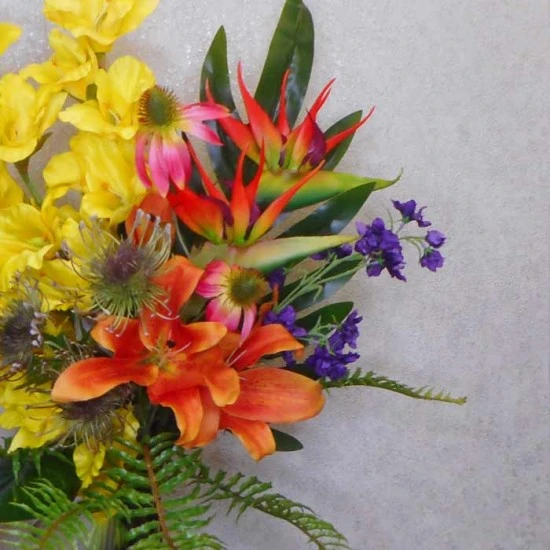 Birth Month Faux Flowers Bouquet - August ~ Gladiolus ABV005 : Created by Abby