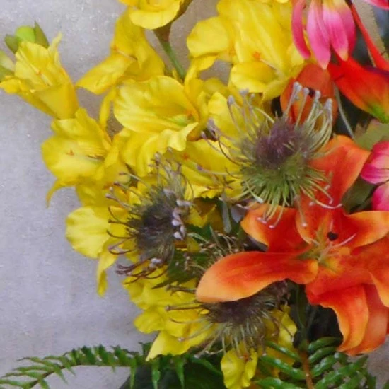 Birth Month Faux Flowers Bouquet - August ~ Gladiolus ABV005 : Created by Abby