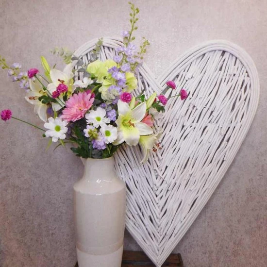 Birth Month Faux Flowers Bouquet - July ~ Delphiniums ABV004 : Created by Claire