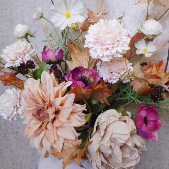 Birth Month Faux Flowers Bouquet - October ~ Cosmos ABV070 : Designed by Abby