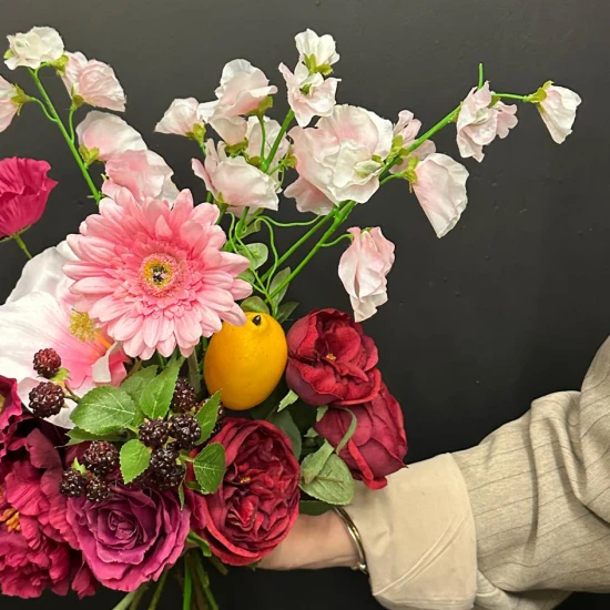  The Bramble Gin Faux Flowers Bouquet - DFB007