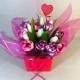Love is Tulips Artificial Flowers Hand Tied Bouquet - ABV084 5B