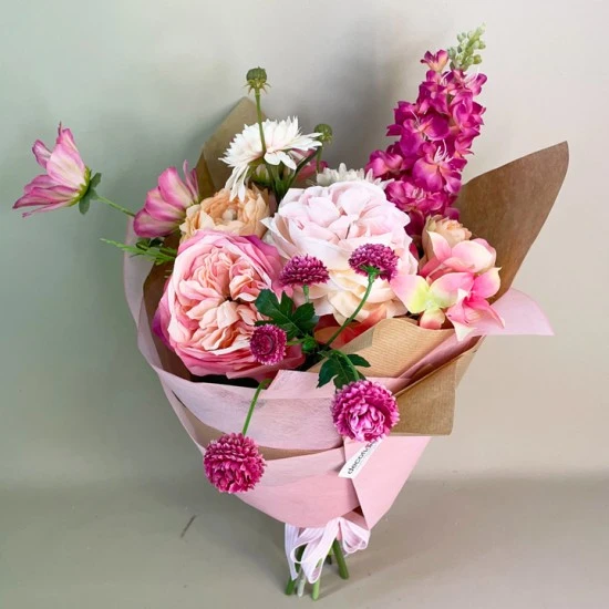 Artificial Flowers Hand Tied Bouquet Femme  - ABV001