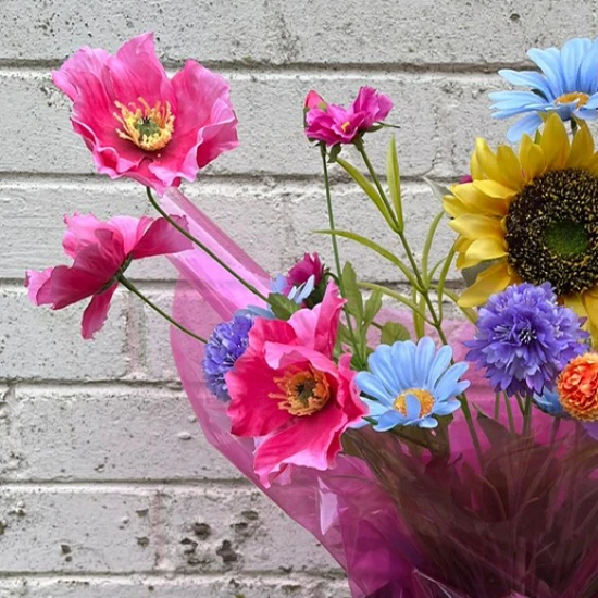 Pretty Polly Artificial Flowers Hand Tied Bouquet - ABV086