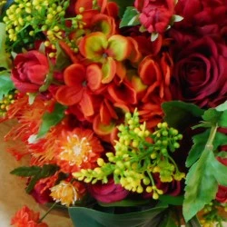 Pumpkin Spice Faux Flowers Gift Bouquet - ABV021 Created by Helen