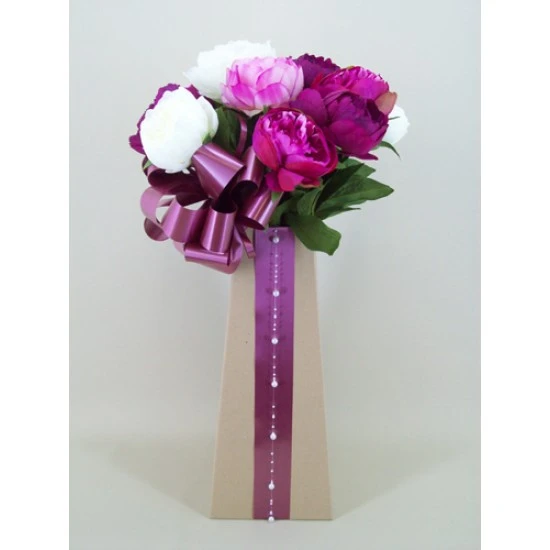 Silk Flowers Gift Bouquets - Peony Perfection - BBV010