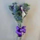 Silk Flowers Gift Bouquet Roses and Gerberas Purple - ABV032