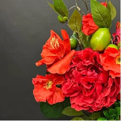  The Strawberry Daiquiri Faux Flowers Bouquet - DFB003